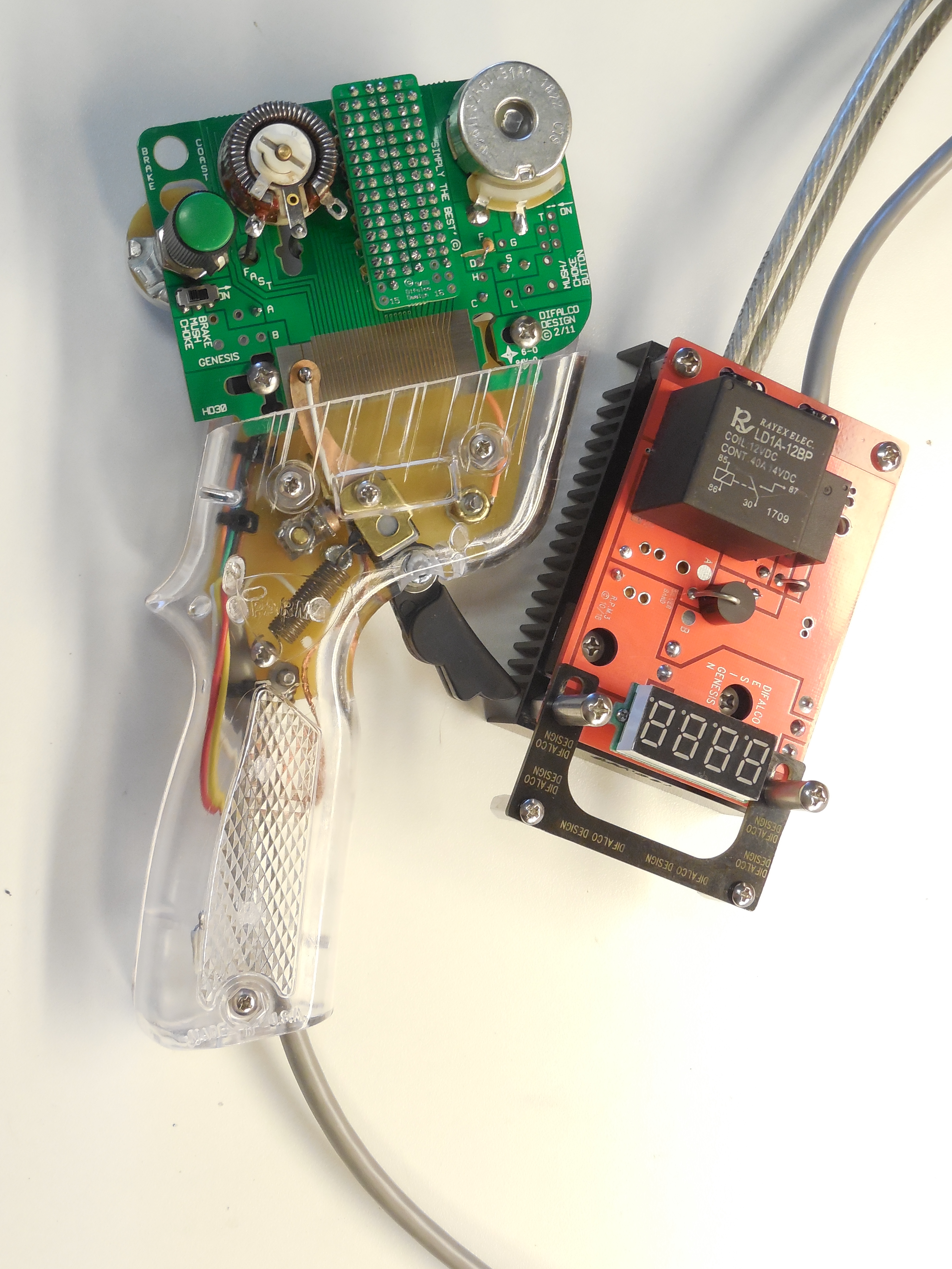electronic slot car controller